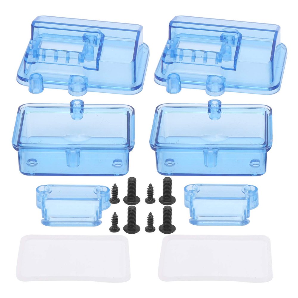 ANGGREK RC Receiver Box, Plastic SplashProof Case for RC Car Boat, Protects ESC from Water and Dust, Easy Installation, Transparent Design, Compatible with General Vehicles