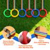 16-Ring Colorful Walking Rope for Preschool - Detachable Safety Line Rope with Smiley Textured Rings, with 1 pcs GO/Stop Sign Handheld view 3