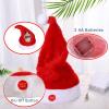 Singing & Dancing Electric Christmas Santa Hat,New Soft Funny Similarlyl Electric Christmas Hat for Unisex Christma Decor (3Pcs) view 3