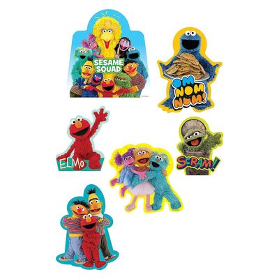 11"  16 1/2" Sesame Street Sesame Squad Cardstock Cutouts - 6 Piece