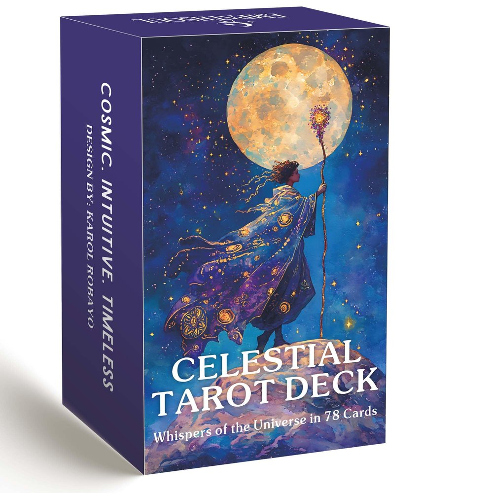 Celestial Tarot Deck Unique, 78 Cosmic Tarot Cards with with Guidebook, Modern Witch Tarot for Beginners and Experienced Readers, Divination and Spiritual Divination Tool