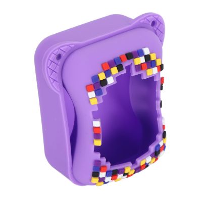 Depisuta Silicone Case for BITZEE Interactive Toy Digital Pet, Silicone Cover Case with Lanyard, Professional Skin Protective Cover for BITZEE Virtual Electronic Pets Accessories (Purple)