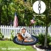 48 Inch Saucer Swing for Kids and Adults OutdoorFlying Tree Swing with Hanging Straps & 360 Swivel 900lbs Weight Capacity Durable Swing Seat for Children (48 Inch) view 2
