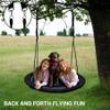 48 Inch Saucer Swing for Kids and Adults OutdoorFlying Tree Swing with Hanging Straps & 360 Swivel 900lbs Weight Capacity Durable Swing Seat for Children (48 Inch) view 3