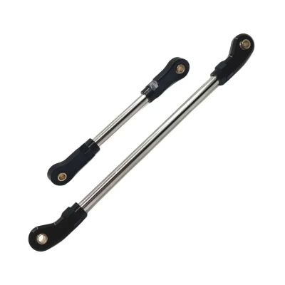 Rc Components For HB R1001 R1002 R1003 For Bronco 1/10 RC Car Upgrade 6061 Aluminum Steering Servo Linkage Set Accessories Parts Replacement(Black)