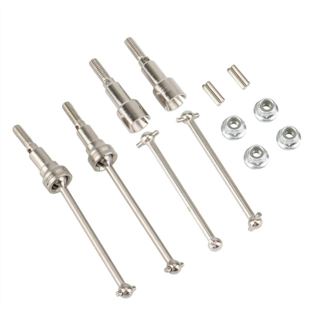 rc DriveShafts Compatible with HBX 16889 16889A 16890 16890A SG1601 SG1602 1/16 RC Car Upgrade Parts Metal Front Rear Drive Shaft