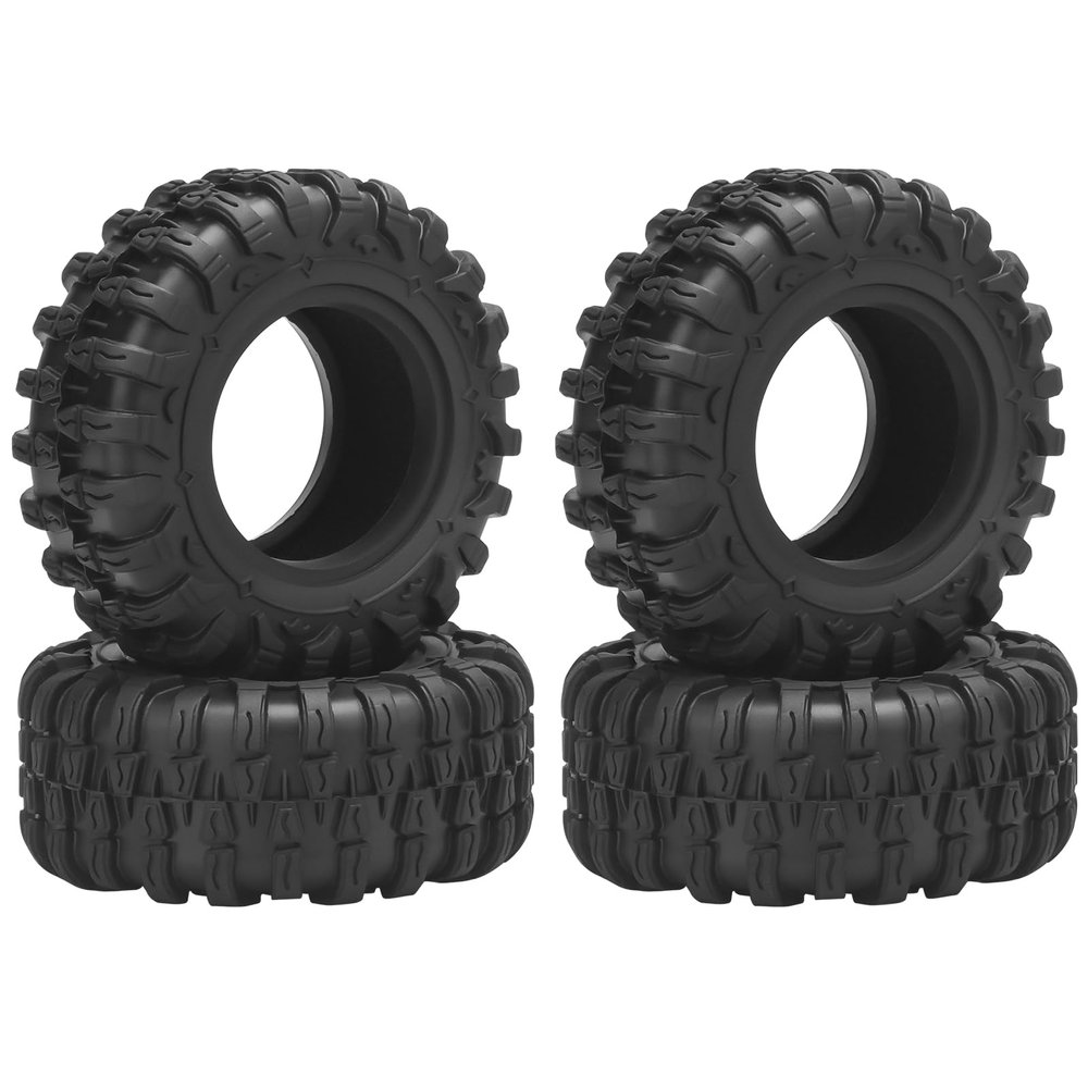 1.3 RC Tires, daitoku 65 * 25 * 33mm 1.3 Crawler Tires for SCX24 TRX4M AX24 1/18 1/24 RC Crawler - Style A