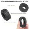 1.3 RC Tires, daitoku 65 * 25 * 33mm 1.3 Crawler Tires for SCX24 TRX4M AX24 1/18 1/24 RC Crawler - Style A view 2
