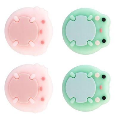 4pcs Thumbstick Caps Animal Pattern Joystick Silicone Caps for NS Thumb Stick Covers Controller Rocker Cover Silicone Thumb Grip Cover