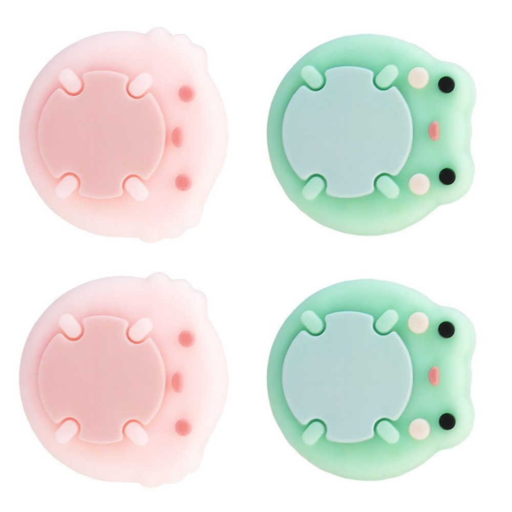 4pcs Thumbstick Caps Animal Pattern Joystick Silicone Caps for NS Thumb Stick Covers Controller Rocker Cover Silicone Thumb Grip Cover