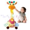 LLUKEME Dancing Giraffe Toy Stuffed Animal Baby Toys Singing Song Toddlers Toy Repeats What You Say Glowing Musical Toy for Baby Birthday Gift Groovy Giraffe Toy (Dancing Giraffe) view 1