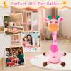 LLUKEME Dancing Giraffe Toy Stuffed Animal Baby Toys Singing Song Toddlers Toy Repeats What You Say Glowing Musical Toy for Baby Birthday Gift Groovy Giraffe Toy (Pink Giraffe) view 4