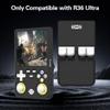 Silicone Case for R36 Ultra Handheld Game Console, Soft Protective Case Against Scratch and Drop-Black view 2
