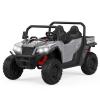 24V Ride on Dump Truck with Remote Control, Electric Dump Bed & Extra Shovel, Ride on Tractors Car with Music Player, Key Start, Gift for Kids view 1