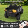 24V Ride on Dump Truck with Remote Control, Electric Dump Bed & Extra Shovel, Ride on Tractors Car with Music Player, Key Start, Gift for Kids view 4