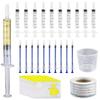100PCS Colostrum Collector, SEILETOO Syringes for Collecting Colostrum, Colostrum Collection Kit 50PCS 1mL and 50PCS 3mL Syringes with Cap, 4X Measuring Cup, 10X Storage Bags, 300 Labels view 1