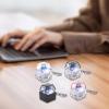 1PC 1-Key LED Light Keyboard Clicks Toy Keycap Tester for Stress Relief and Sensory Play Semi Clear Anxiety Relief Gadget view 4