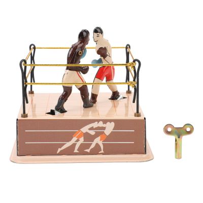 Bnineteenteam Interactive Boxing Fun, Hand Made Collectible Clockwork Boxing Toy, Decorative Display for Coffee Bars, Homes