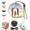 Christmas Memory Sphere Lamp,2.7" New Personalized 3D Ultrasound Video Orb Memory Sphere Lamp Video,Crystal Ball Video Player Memory Orb Ornament,Uploadable Videos Photos Gift,Black view 1