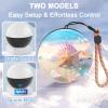 Christmas Memory Sphere Lamp,2.7" New Personalized 3D Ultrasound Video Orb Memory Sphere Lamp Video,Crystal Ball Video Player Memory Orb Ornament,Uploadable Videos Photos Gift,Black view 4