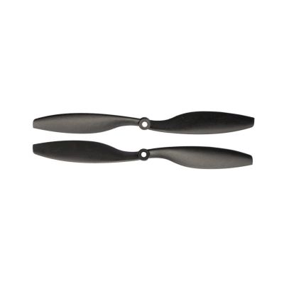 1Pair RC Propeller CW CCW 8x4.5 9x4.7 10x4.5 11x4.7 12x3.8 14x4.7 Inch Carbon Fiber Nylon Hybrid Black 2-Vane Propellers with Adapter Rings for Drone, RC Airplane & FPV Model (1Pair 8045)