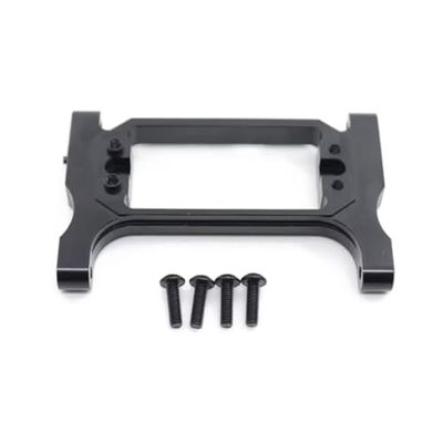 Rc Upgrade Spare For TRX4 For Bronco For Blazer For Sport G500 For TRX6 1/10 RC Car Aluminum Alloy Front Servo Mount Chassis Steering Crossmember Crawler(Black)
