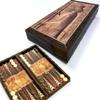 19.6-inch Antique Backgammon Sets for Adults X Large Wooden Game Board Handmade Game Sets - Gift for Dad, Husband, Anniversary, Birthday view 1