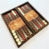 19.6-inch Antique Backgammon Sets for Adults X Large Wooden Game Board Handmade Game Sets - Gift for Dad, Husband, Anniversary, Birthday view 3