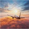 1000 Piece Commercial Airplane Sunset Jigsaw Puzzle - Wooden Material for Adults & Kids, Aircraft Theme, Educational Toy, Ideal, Family Entertainment, DIY Home Decor, Leisure Fun view 1