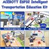 ACEBOTT Intelligent Transportation Kit + SharkBot, 2 in 1 Smart Robot Car Kit Compatible with Arduino & Scratch, STEM Toys Coding Robot Kit for STEM Classroom & Home Education,Gifts for Kids and Teens view 2
