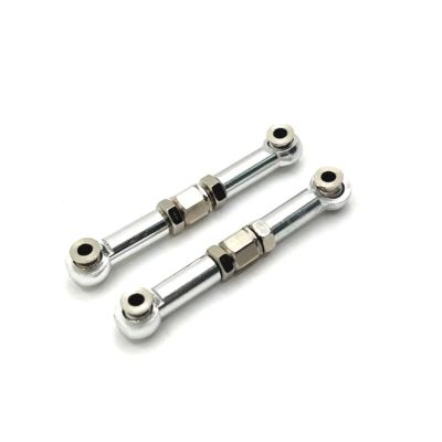Rc Upgrade Spare For MJX For Hyper Go 16207 16208 16209 16210 H6 Remote Control Car Metal Steering Rod Upgrade Linkage(Silver)
