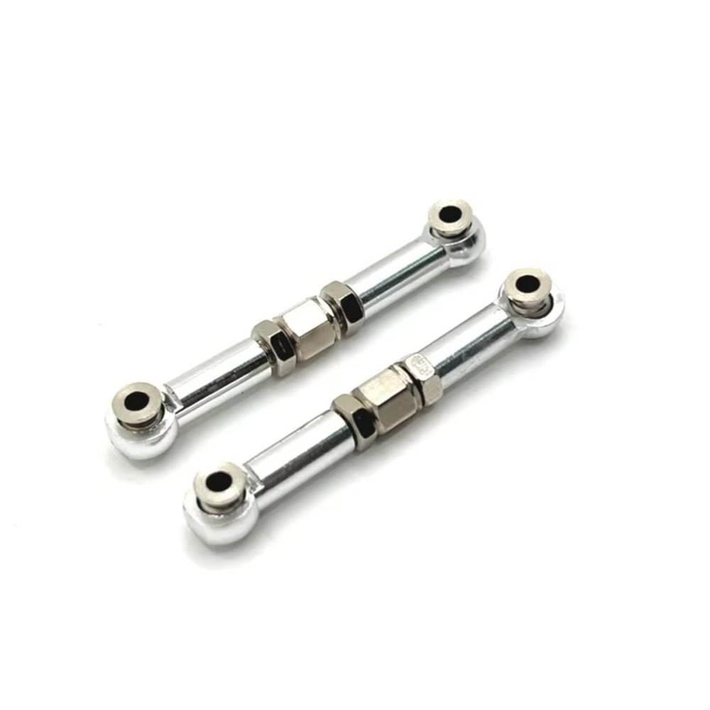 Rc Upgrade Spare For MJX For Hyper Go 16207 16208 16209 16210 H6 Remote Control Car Metal Steering Rod Upgrade Linkage(Silver)