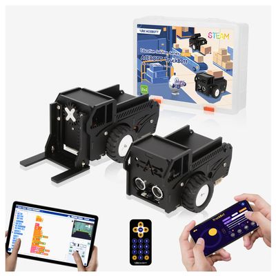ACEBOTT Robotics for Kids Ages 12+, 2 in 1 Smart Robot Car Kit Compatible with Arduino & Scratch, STEM Toys Coding Robot Kit for STEM Classroom & Home Education, for Kids and Teens
