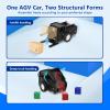 ACEBOTT Robotics for Kids Ages 12+, 2 in 1 Smart Robot Car Kit Compatible with Arduino & Scratch, STEM Toys Coding Robot Kit for STEM Classroom & Home Education, for Kids and Teens view 2