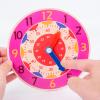 Jesscasday Wooden Teaching Clock Learning Toy for Time Hour Minute Cognition Learning Toy Aids for Preschool Junior Grad for Kids Kindergarten for Toddlers for Preschool for Teachers for Kids Math view 4