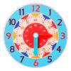 Jesscasday Wooden Teaching Clock Learning Toy for Time Hour Minute Cognition Learning Toy Aids for Preschool Junior Grad for Kids Kindergarten for Toddlers for Preschool for Teachers for Kids Math view 1
