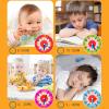 Jesscasday Wooden Teaching Clock Learning Toy for Time Hour Minute Cognition Learning Toy Aids for Preschool Junior Grad for Kids Kindergarten for Toddlers for Preschool for Teachers for Kids Math view 4