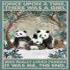 1000 Piece Funny Panda Jigsaw Puzzle - Once Upon A Time There was A Girl Who Really Loved Pandas Design for Adults, Families,Chic Art Decor, Ideal view 1
