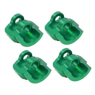 for ARRMA 1/7 1/8 4PCS Aluminum Alloy Shock Cap Absorber Protector RC Car Tracked Vehicle Parts and Accessories Upgrade Replacement Use RC Car DIY Parts(Green)