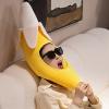 Banana Hats,Funny Plush Dress Up Hat Yellow Tropical Cosplay Headgear Cap Photo Props for Teen Holidays Men view 3