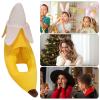 Banana Hats,Funny Plush Dress Up Hat Yellow Tropical Cosplay Headgear Cap Photo Props for Teen Holidays Men view 4