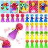 28 Pack Valentines Day Cards for Kids School Classroom Exchange, Jumping Spring Popper Toys with 28 Cards and Gold Strings, Emoji Bouncy Figures for Party Favors Treasure Box Prizes and Goodie Bags view 1