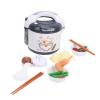 Kids Rice Cooker Toy, Plastic Simulation Children Kitchen Toy, Toy Rice Cooker for Kids Playset Playsets Cooking Appliances Toys Set Chef Preschool Childhood Onal Fun Cuttable Food Toys (Gray) view 1