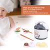 Kids Rice Cooker Toy, Plastic Simulation Children Kitchen Toy, Toy Rice Cooker for Kids Playset Playsets Cooking Appliances Toys Set Chef Preschool Childhood Onal Fun Cuttable Food Toys (Gray) view 3