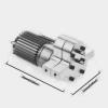 Rc Components For WPL B14 B16 B24 B36 C14 C24 For JJRC Q60 For MN D90 For MN99S MN91 Metal Transfer GearBox With 370 Brush Motor Speed Change Upgraded(Red) view 2