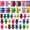 25 Pcs Valentines Day Cards for Kids School 4.7 In Valentine's Day Plush Bear with Greeting Cards Valentine's Day Gifts for Kids Boys Girls Valentines Party Favor Classroom Exchange Prizes Keychain view 1