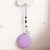 Carrying Case for Tamagotchi Paradise, PU Portable Storage Protector Cover with Lanyard and Carabiner (Purple) view 3