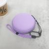 Carrying Case for Tamagotchi Paradise, PU Portable Storage Protector Cover with Lanyard and Carabiner (Purple) view 4