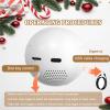 2026 New Christmas Memory Sphere Lamp, Personalized 3D Ultrasound Video Photos Orb, 2.7" Crystal Ball Video Player Memory Orb Lamp, for Couples Anniversary Birthday Gift,Orange,WiFi view 4