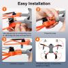 Propeller Blade Guard for DJI Mini 5 Pro,Durable Plastic Bumpers with Raised Landing Gear, Propeller Protective,Shock-Resistant,Accessory for Drone,Grey view 2